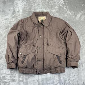 Northwest Territory Brown Jacket Mens Small Plaid Lined Outdoor Coat
